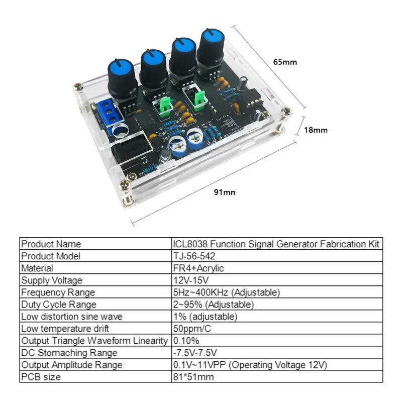 DIY ICL8038 Multifunctional Lo - огляд і ціна Electronics New Gadgets