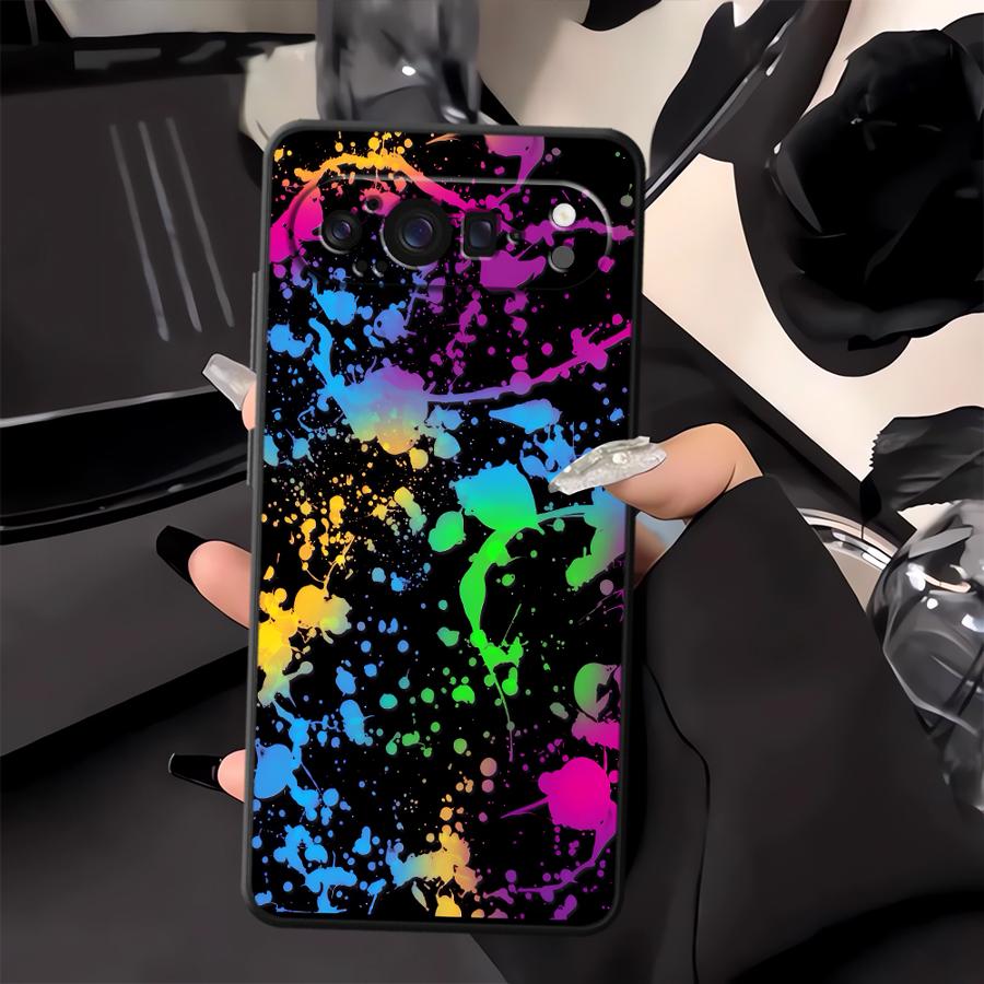 Rainbow Paint Splatters Funda  - огляд і ціна Google Pixel 9 Pro