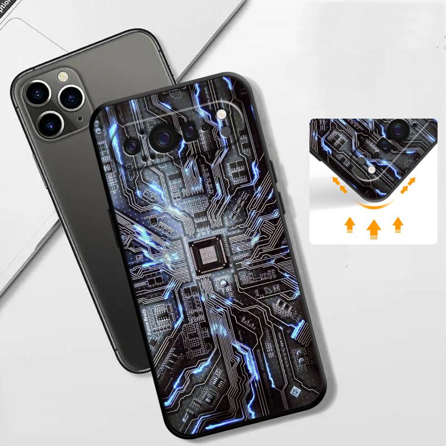 Retro Circuit Board Funda Phon - огляд і ціна Google Pixel 9 Pro